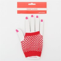 Fishnet Gloves Red- main image