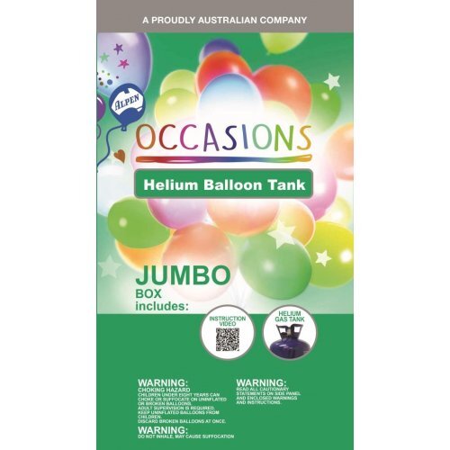 Alpen Occasions Helium Balloon Tank Jumbo Party Supplies Online