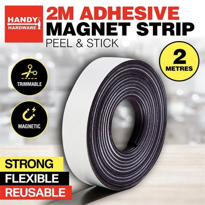 2M Adhesive Magnetic Strip Peel & Stick- alt image 0