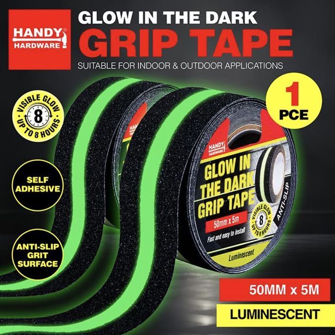 Glow In The Dark Self Adhesive Grip Tape 50mm x 5M- alt image 0