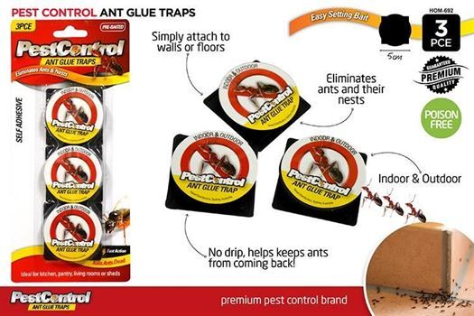 Pest Control 3pcs Ant Glue Traps Fast Action- alt image 0