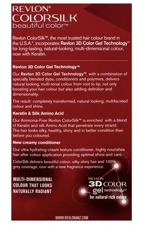 Revlon ColorSilk Hair Dye 20 Brown Black- alt image 0