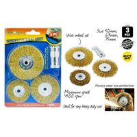 3pce Wire Wheel Set-5cm(2)/8cm(1)- alt image 0
