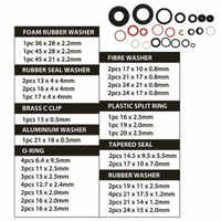 Assorted O-Ring Washer Set 55 Pack- alt image 0