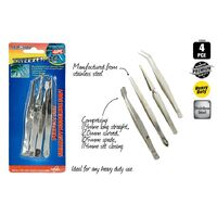 Duramax 4pc Modelling Multi Use Tweezer Set- alt image 0