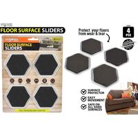 Portable 4pc Furniture Movers Sliders Pads For Carpet Hardwood Floors Tiles- alt image 0