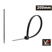 50pce Cable Ties 4.8x200mm Black- alt image 0