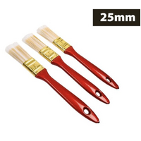 3pce Paint Brush Set 25mmW 20cmH- alt image 0