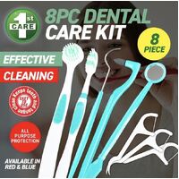 8PC Dental Hygiene Teeth Cleaning Kit Tongue Tooth Brush Stain Eraser Dentist- alt image 0