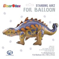 Standing Airz Foil Balloon Ankylosaurus Shape- alt image 0