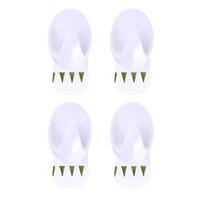 Removable Hooks Oval Plastic 33mm x 23mm 4pk- alt image 0