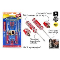 4pc Mini Micro Screwdrivers Set 2x50mm 2x12mm- alt image 0