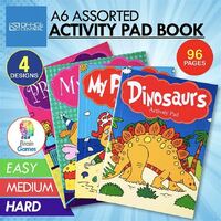 Kids Activity Pad Book A6 96pages - Randomly Selected- alt image 0