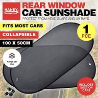 Rear Window Car Sunshade 100cm x 50cm- alt image 0