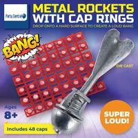 Cap Ring With Metal Rocket 48 Caps- alt image 0