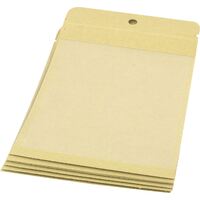 8pk Resealable Eco Brown Paper Bags 12cm x 17cm- alt image 0