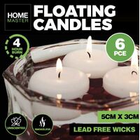 Floating Candles 4 Hour Burning Time 6 Pack- alt image 0