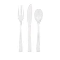 Clear Assorted Reusable Cutlery 18 Pack- alt image 0