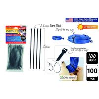 100pce Cable Ties-2.5x100mm-Black- alt image 0