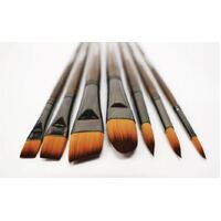 Mont Marte Paint Brush Set - Acrylic Brushes In Wooden Box 7pc- alt image 0