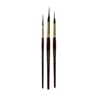 Mont Marte Paint Brush Set - Fat Liner Taklon/Squirrel Sizes 16/10/6- alt image 0