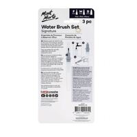 Mont Marte Signature Water Brush Set - Flat Fine/ Medium/ Broad 3pc- alt image 0