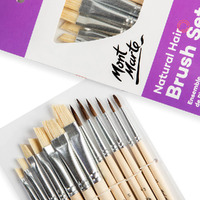 Mont Marte Discovery Natural Hair Combo Brush Set 13pc- alt image 0