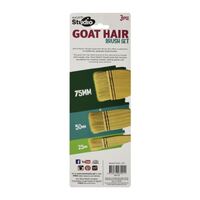 Mont Marte Studio 3pc Goat Hair Paint Brush Set- alt image 0