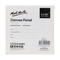 Mont Marte Canvas Panel 4" x 4" - 10.2 x 10.2cm - 5pc- alt image 0