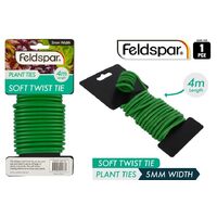 4m Green Heavy Duty Gardening Soft Plant Twist Ties Wire- alt image 0
