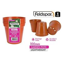 4pcs Plastic Planter Pots 9.5x10cm- alt image 0