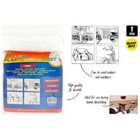 1pce Plastic Drop Cloth-9x12FT-Multi Use- alt image 0