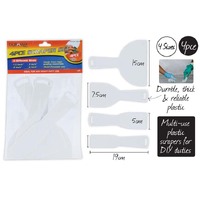 4 x Assorted Multi-Use Plastic Scrapers- alt image 0