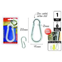 1pc Carabiner Hooks 10x100mm Holds 350kg- alt image 0