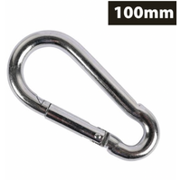 1pc Carabiner Hooks 10x100mm Holds 350kg- alt image 0