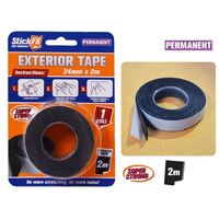 Self Adhesive Exterior Tape 24mm x 2M Permanent- alt image 0