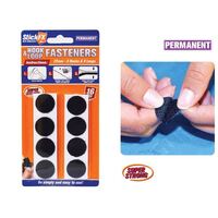 Hook & Loop Fasteners 16pc Velcro Tabs Black 22mm- alt image 0