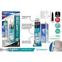Duramax Clear Household Silicone 50g with Nozzle Tube Sealant Fix- alt image 0