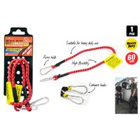 Heavy Duty Bungee Cord Strap 60cm with Carabiner Hook- alt image 0