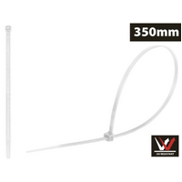 30pce Cable Ties 4.8x350mm White- alt image 0