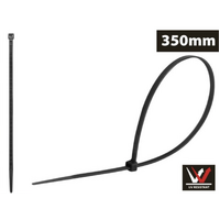 30pce Cable Ties 4.8x350mm Black- alt image 0