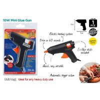3pce Glue Gun 10W w/Glues- alt image 0