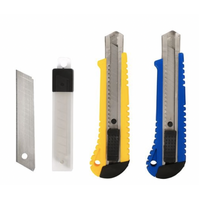 Multi Purpose 4pc Utility Knife with Refill Blades- alt image 0