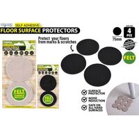 4Pce Felt Adhesive  Skid Protectors -Rnd- alt image 0