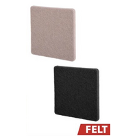 4Pce Felt Adhesive  Skid Protectors -Sq- alt image 0