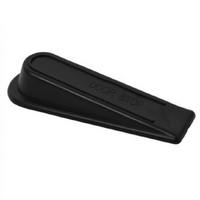 Rubber Door Stopper Non Slip Black Colour 3pc- alt image 0