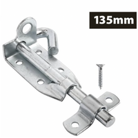 Duramax Hardware 6" Galvanised Padbolt Gates Garages Shed Doors Latch Lock Screws Padlock- alt image 0