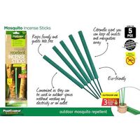 5 x Sticks Mosquito Mozzie Repellent Deterrent Incense Citronella 3 Hour Non Toxic- alt image 0