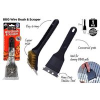 BBQ Grill Wire Brush & Scraper- alt image 0