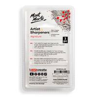 Mont Marte Artists Zinc Alloy Sharpener Set 2pc- alt image 0